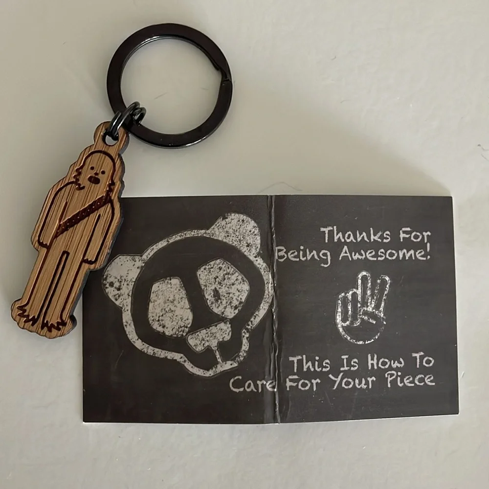WoodRockz Bamboo Star Wars Chewbacca Keychain